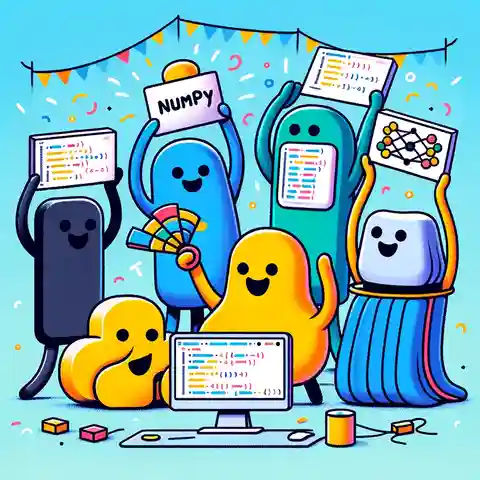 Best Online Courses for Python Programming An illustration showing a group of characters, each representing different Python libraries